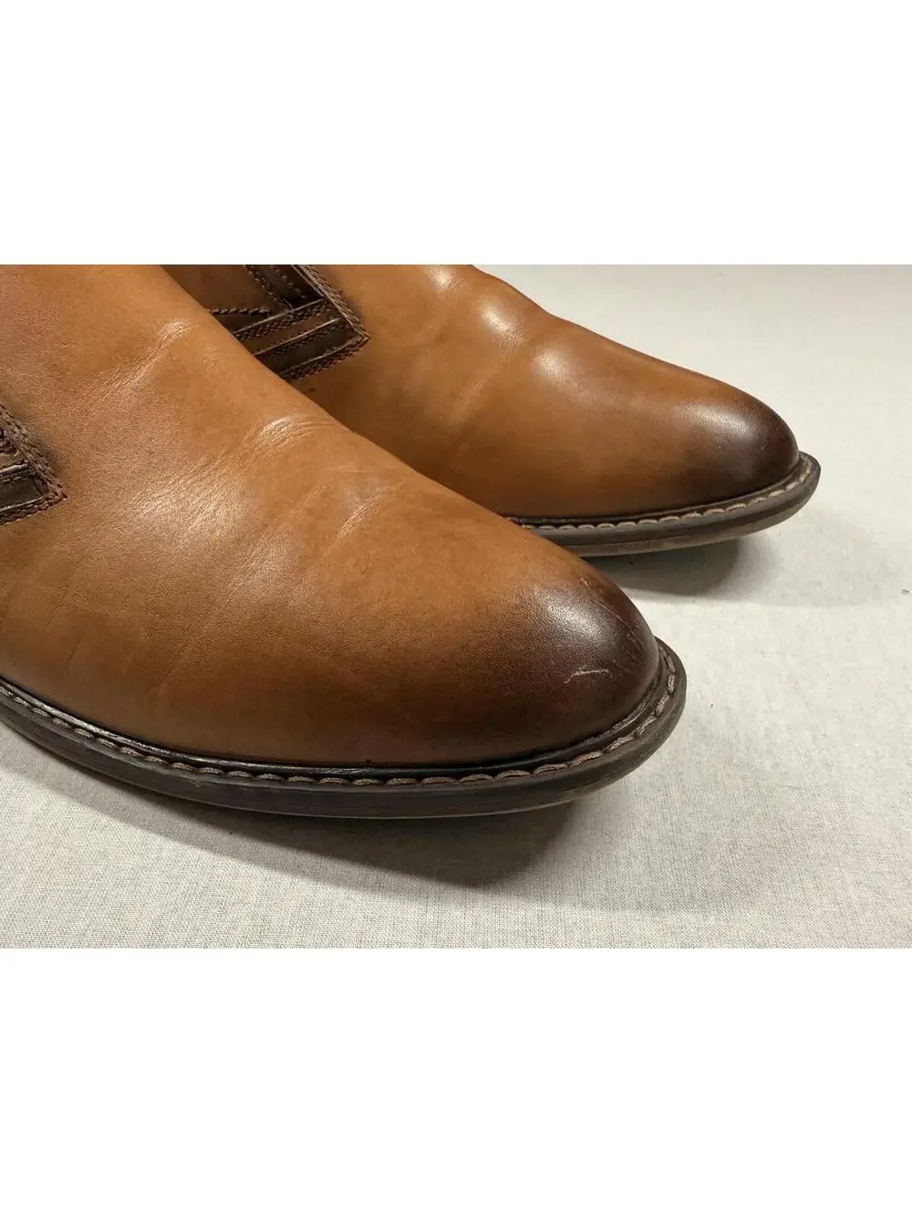 Mark Nason Ottomatic Cypher Loafers Men's Sz 14 Brown Leather Shoes‎ Slip On